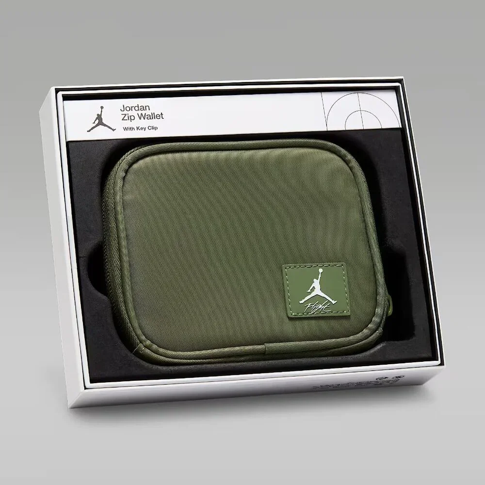 NWT Jordan Zip Wallet Pouch with Key Clip
